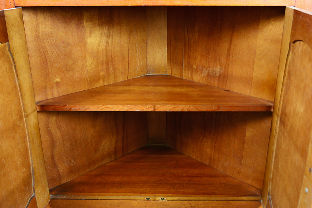 Vintage Maple Corner Cabinet