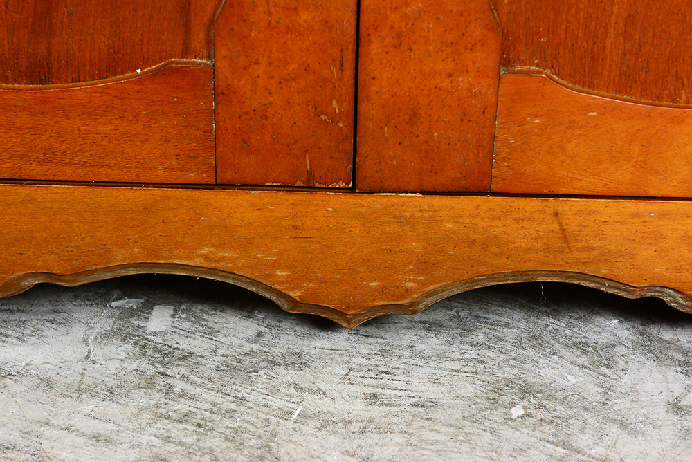 Vintage Maple Corner Cabinet