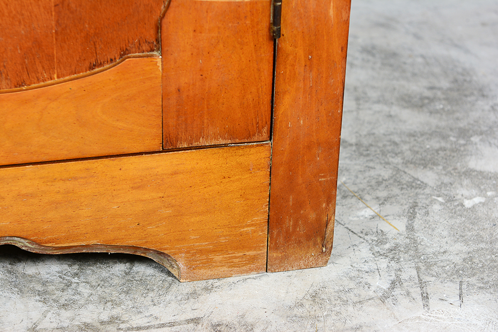 Vintage Maple Corner Cabinet