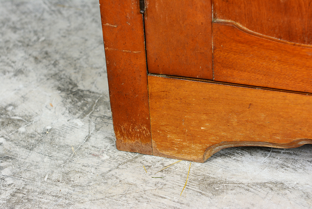 Vintage Maple Corner Cabinet