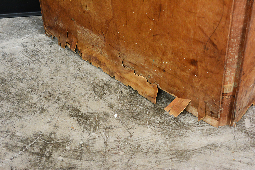 Vintage Maple Corner Cabinet