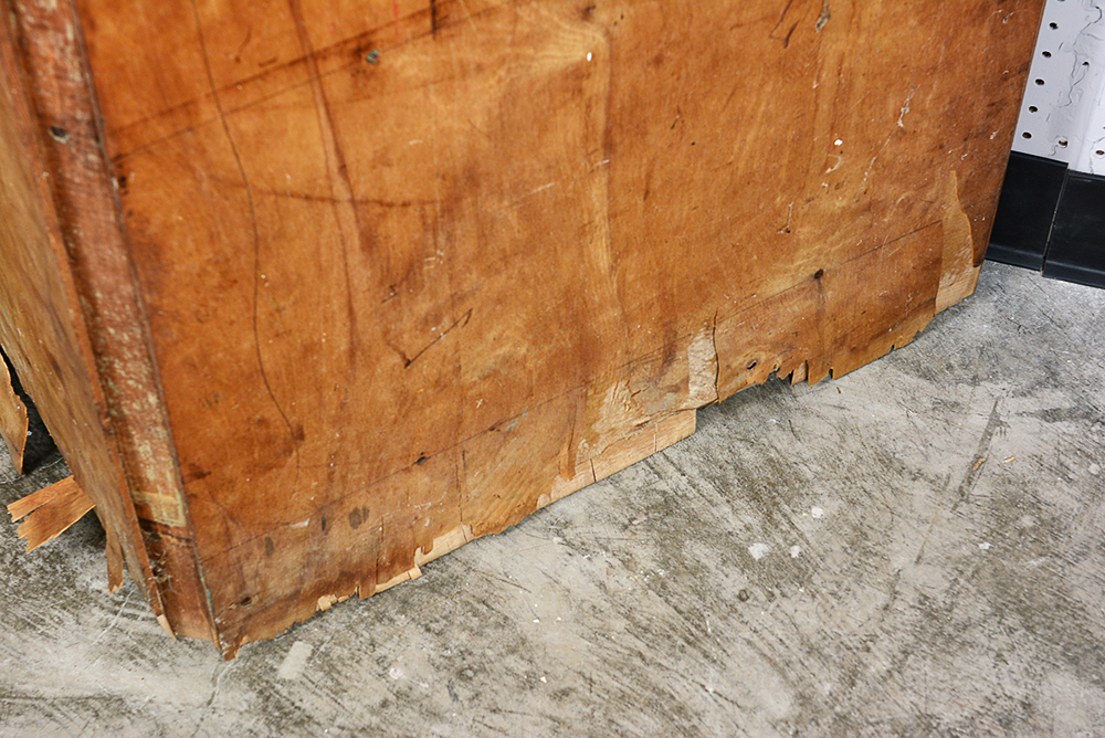 Vintage Maple Corner Cabinet