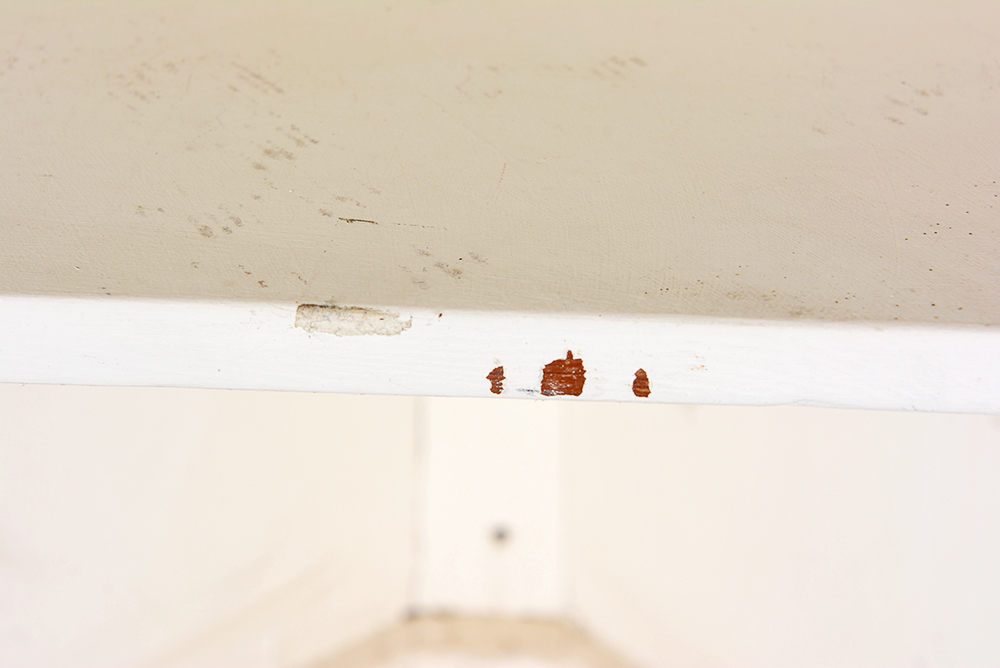 Painted White Corner Cabinet