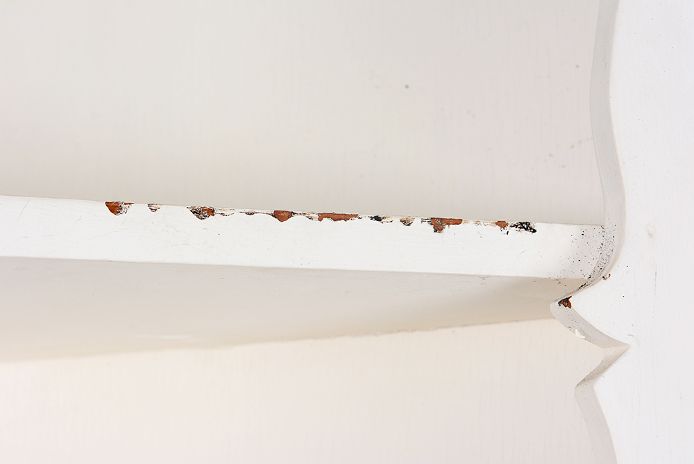 Painted White Corner Cabinet