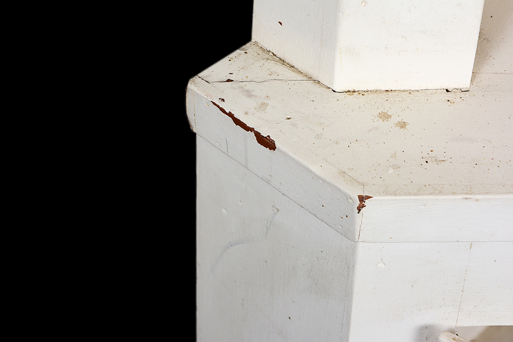 Painted White Corner Cabinet