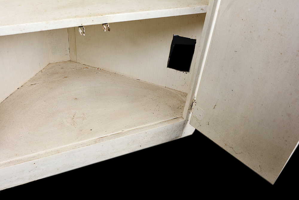 Painted White Corner Cabinet