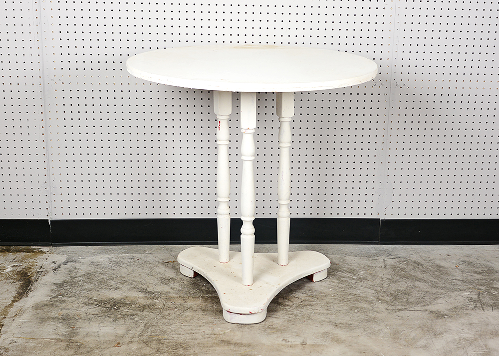 White Pedestal Table