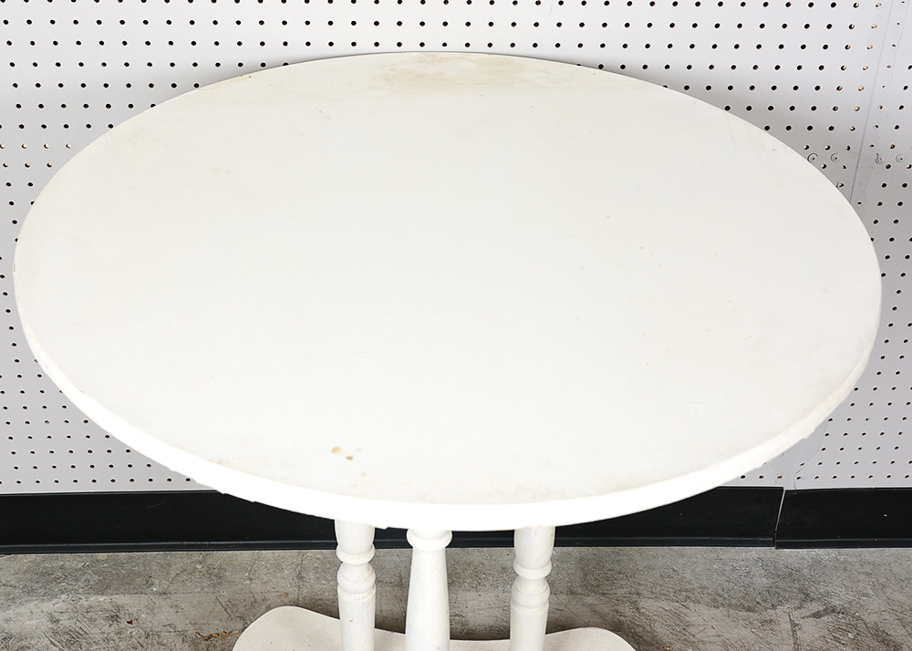 White Pedestal Table