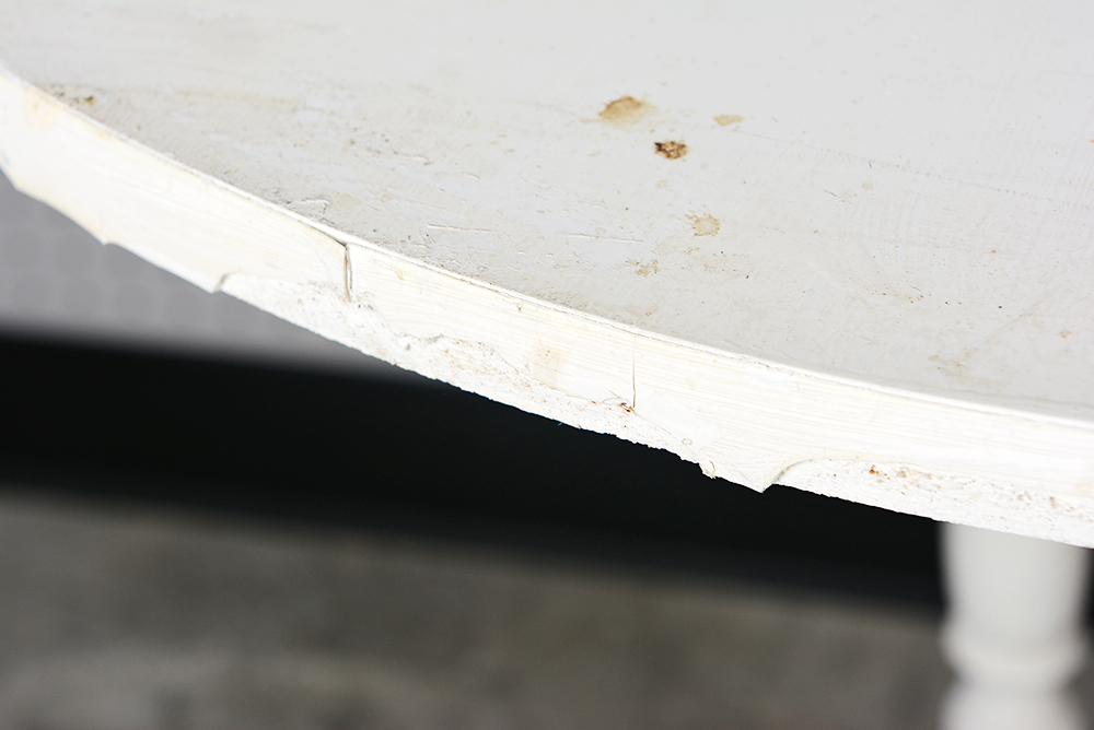 White Pedestal Table