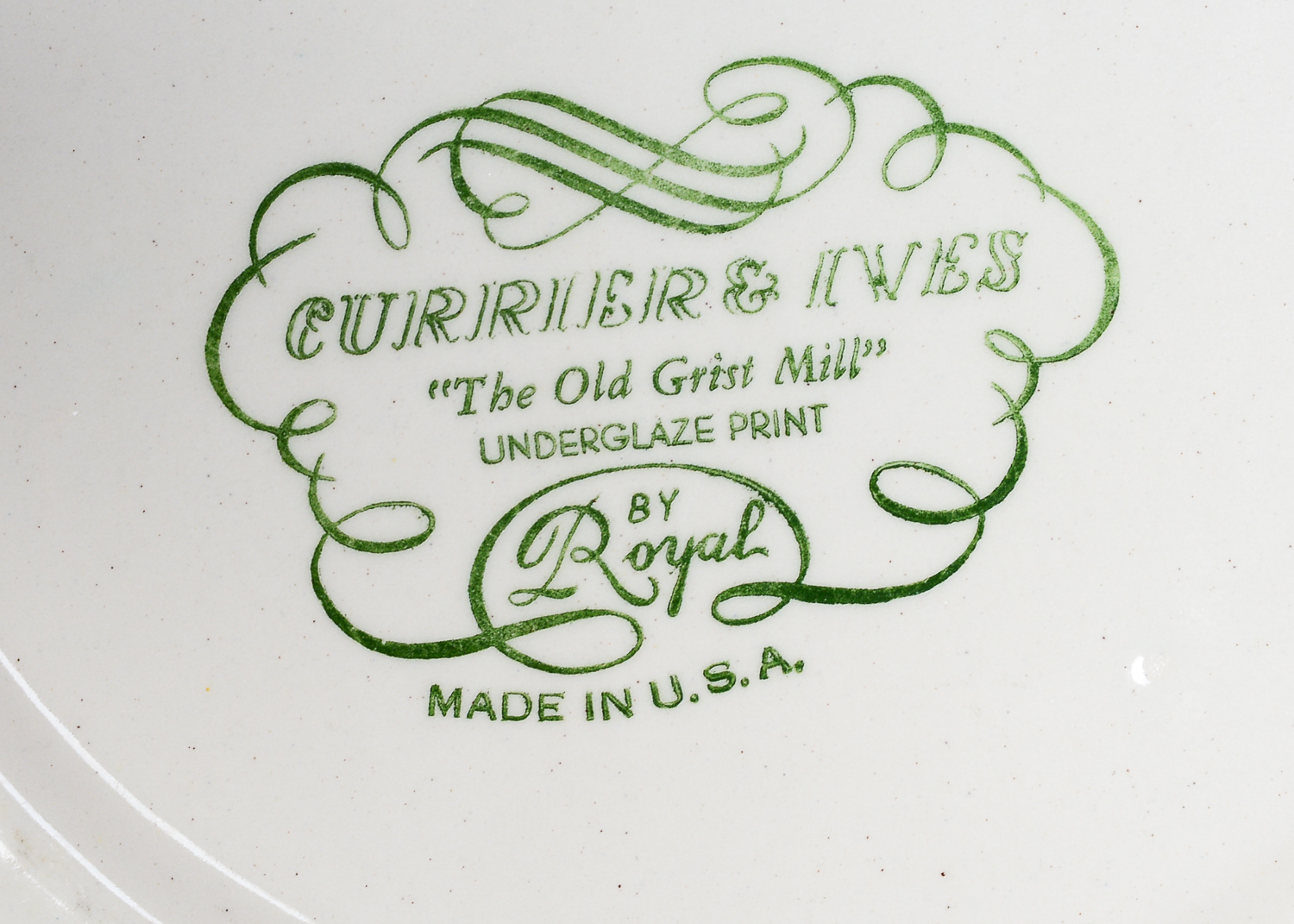 Currier and Ives Dish Collection
