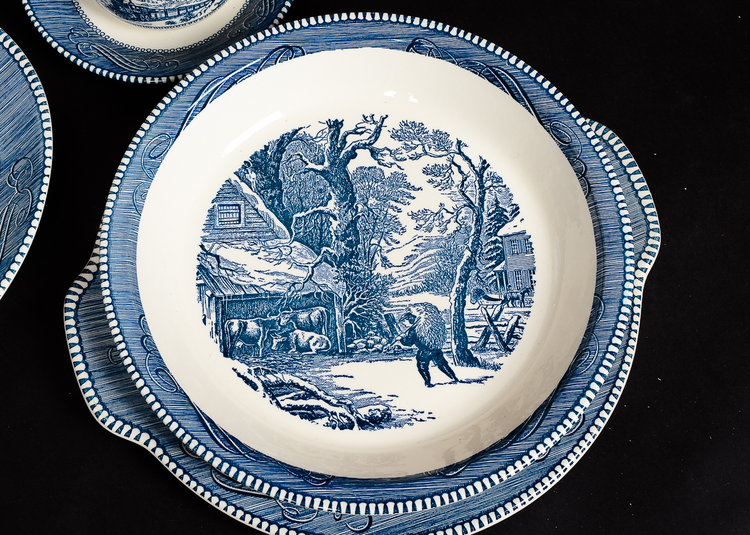 Currier and Ives Dish Collection