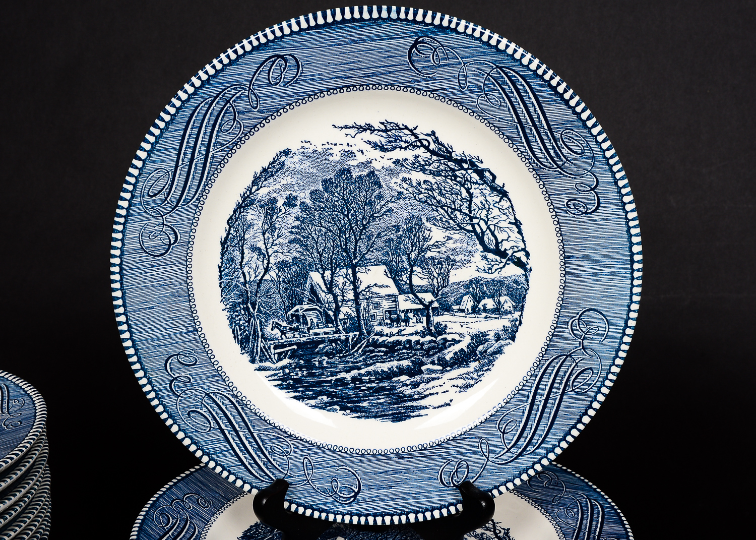Currier and Ives Dish Collection