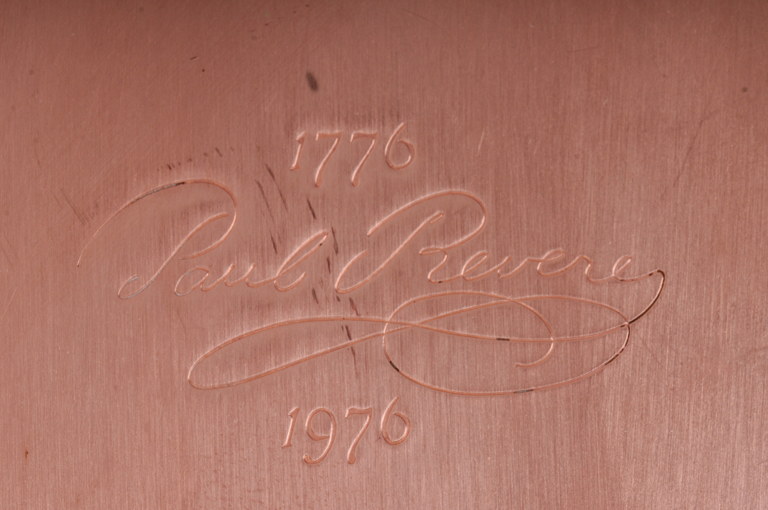 Copper Bi-Centennial Paul Revere Cookware Collection