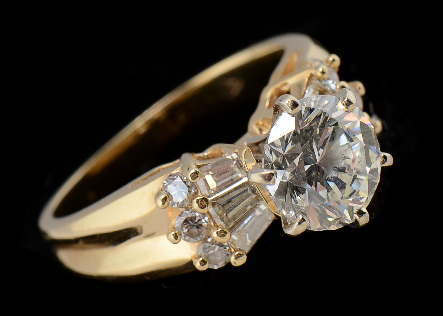 14K Two-Tone Gold Diamond Ring