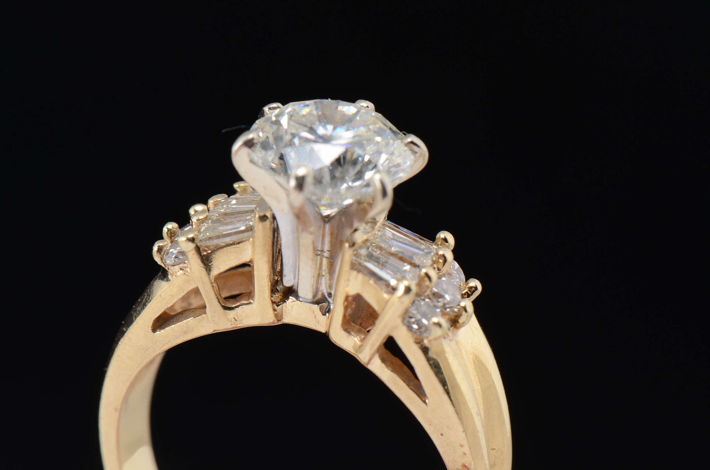 14K Two-Tone Gold Diamond Ring