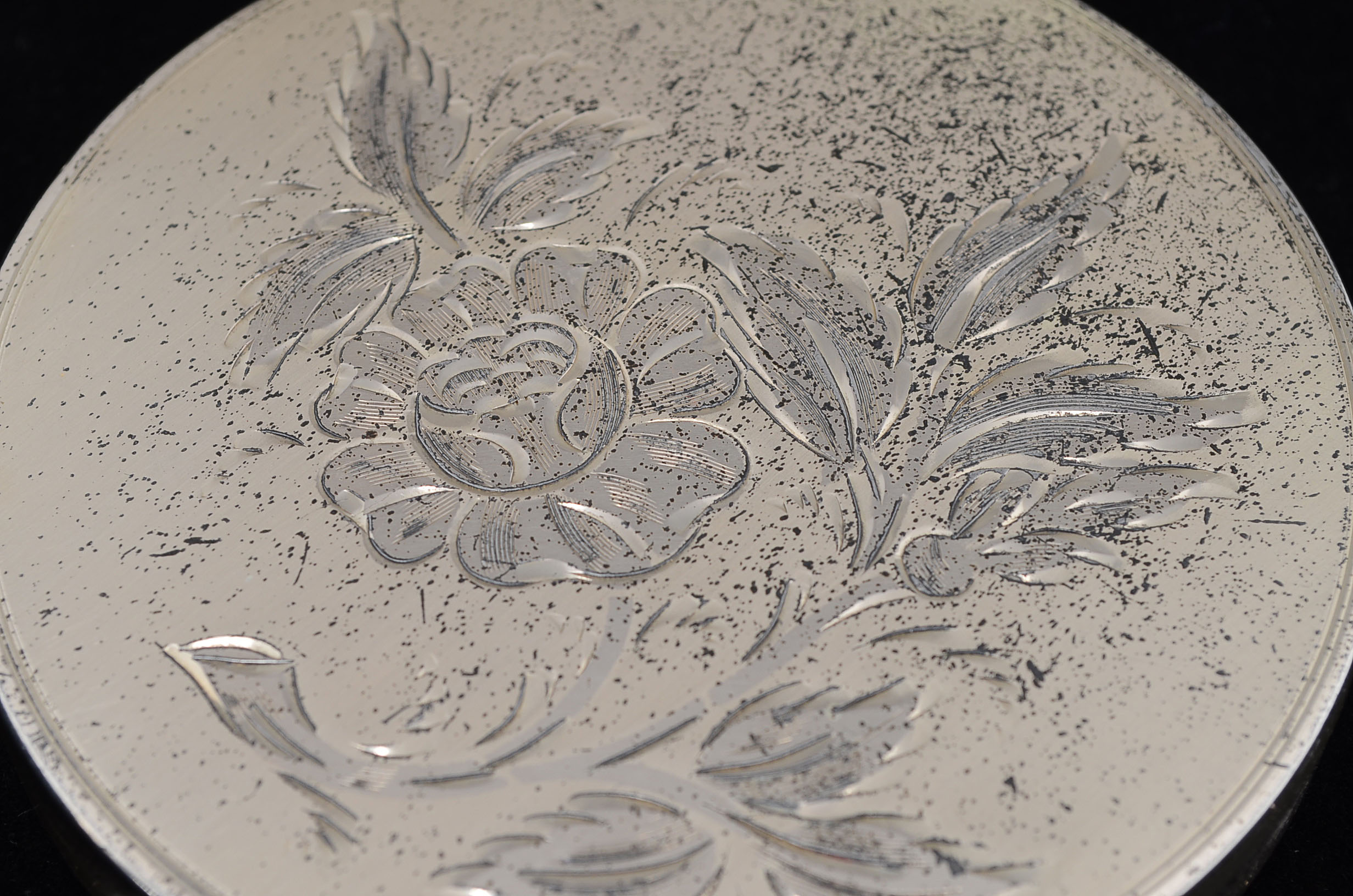 Two Sterling Silver Compact Mirrors