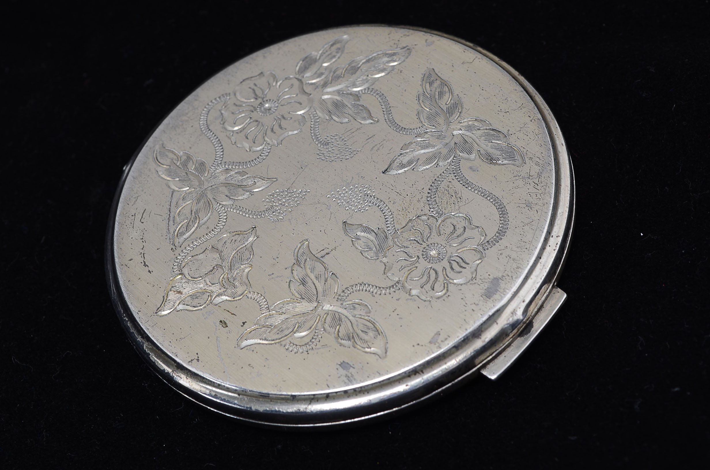 Two Sterling Silver Compact Mirrors