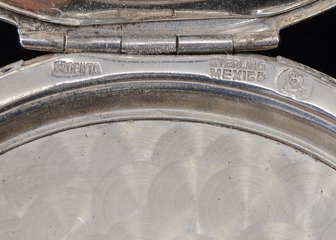 Two Sterling Silver Compact Mirrors