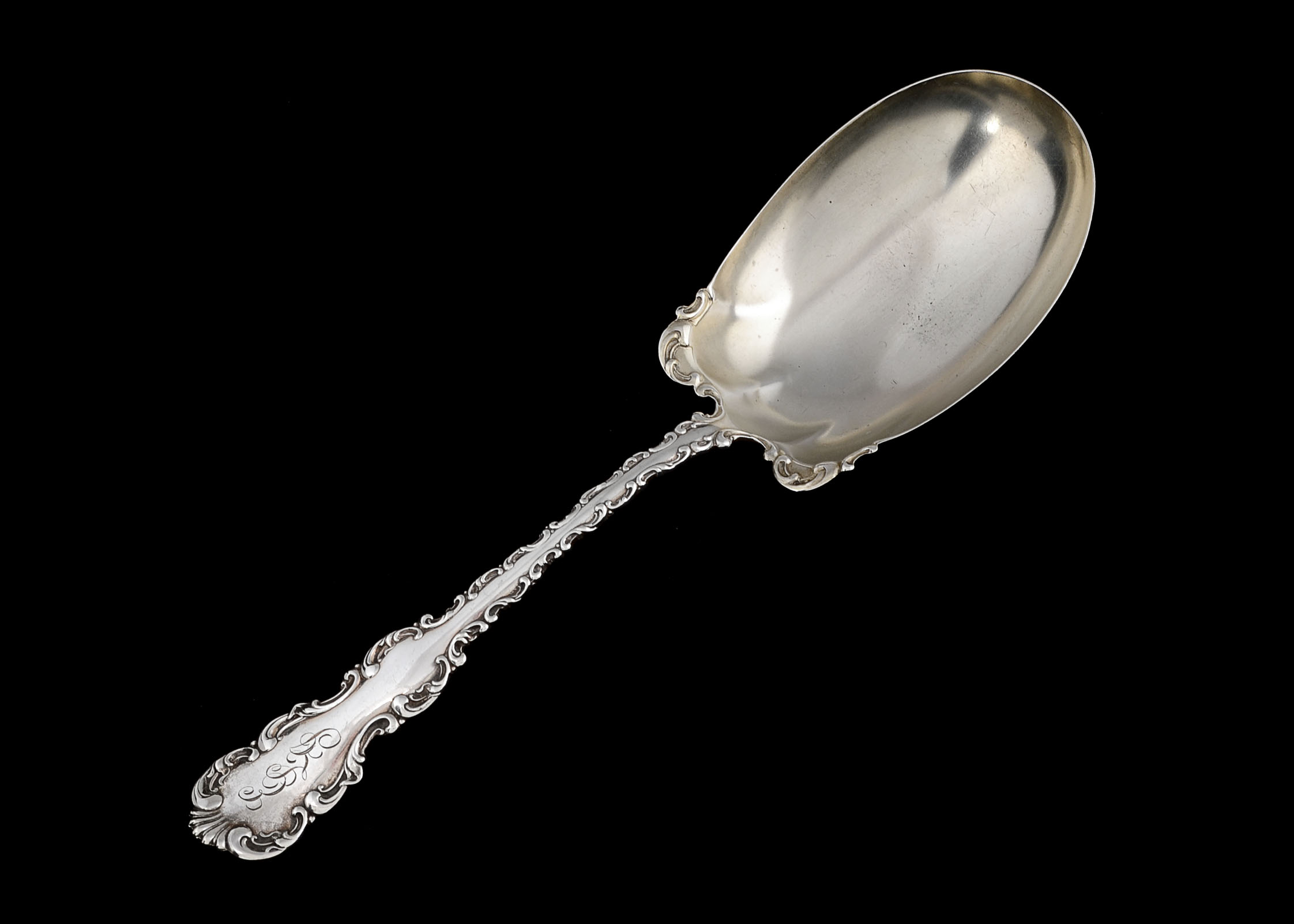 Whiting Manufacturing Company "Louis XV" Sterling Berry Spoon
