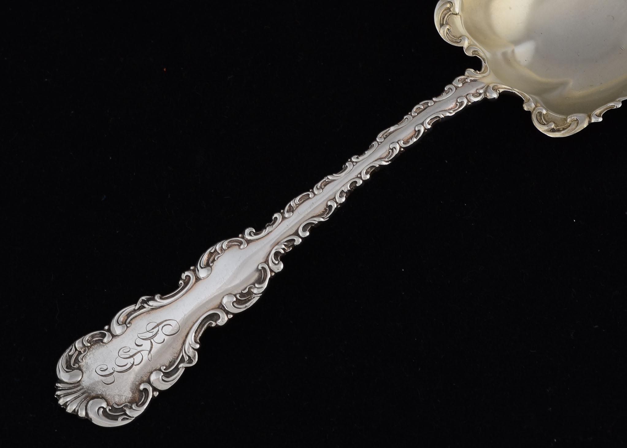 Whiting Manufacturing Company "Louis XV" Sterling Berry Spoon