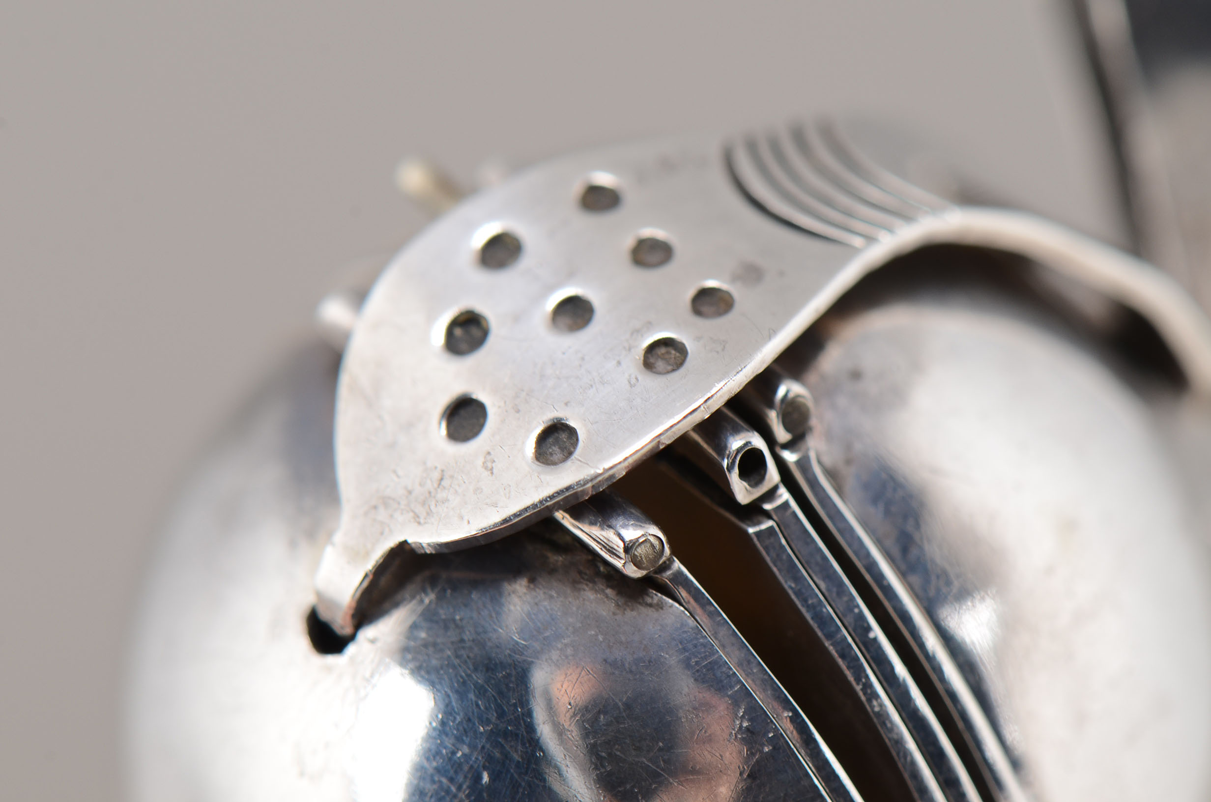 Mexican Sterling Six Photo Orb Locket