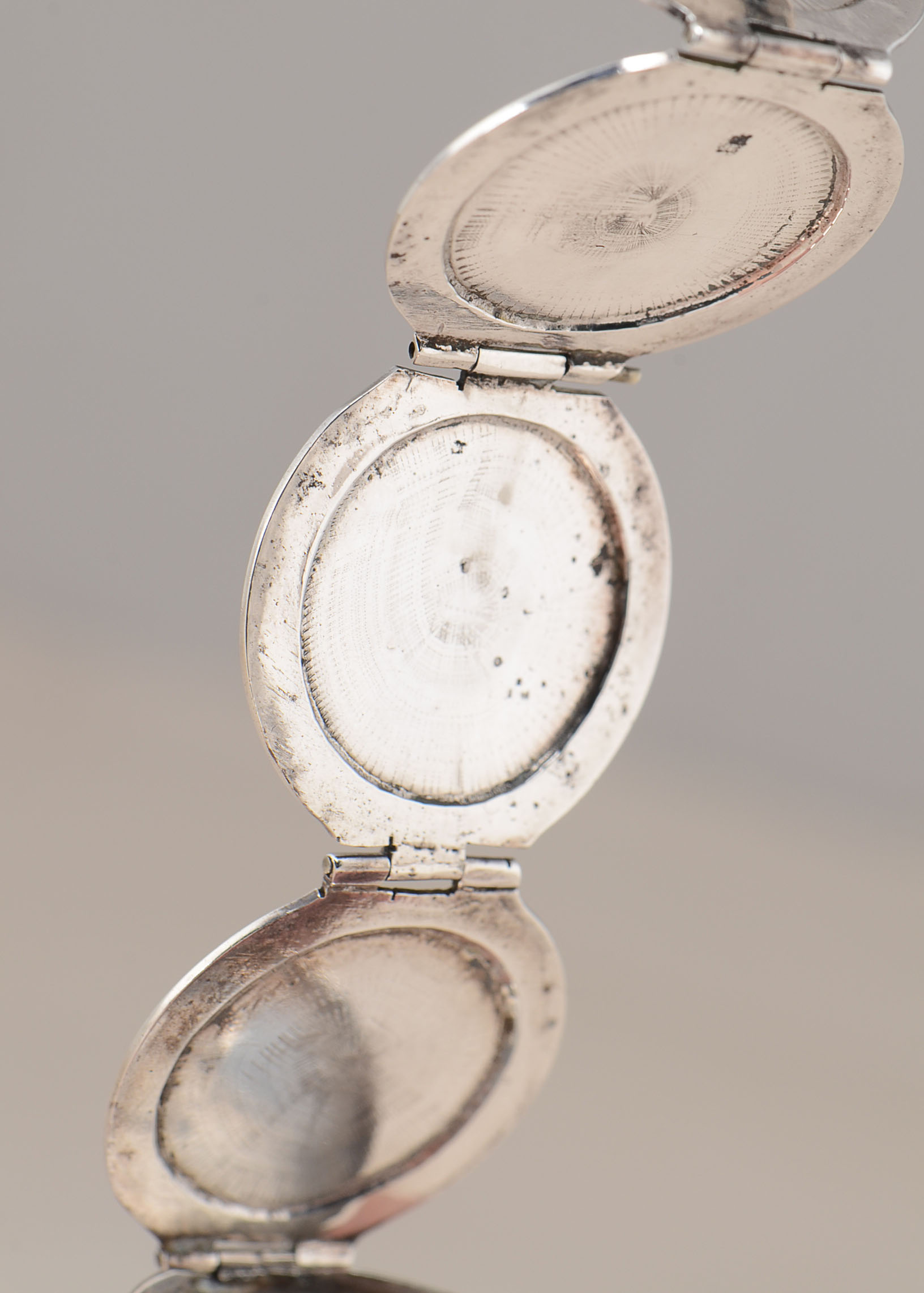 Mexican Sterling Six Photo Orb Locket