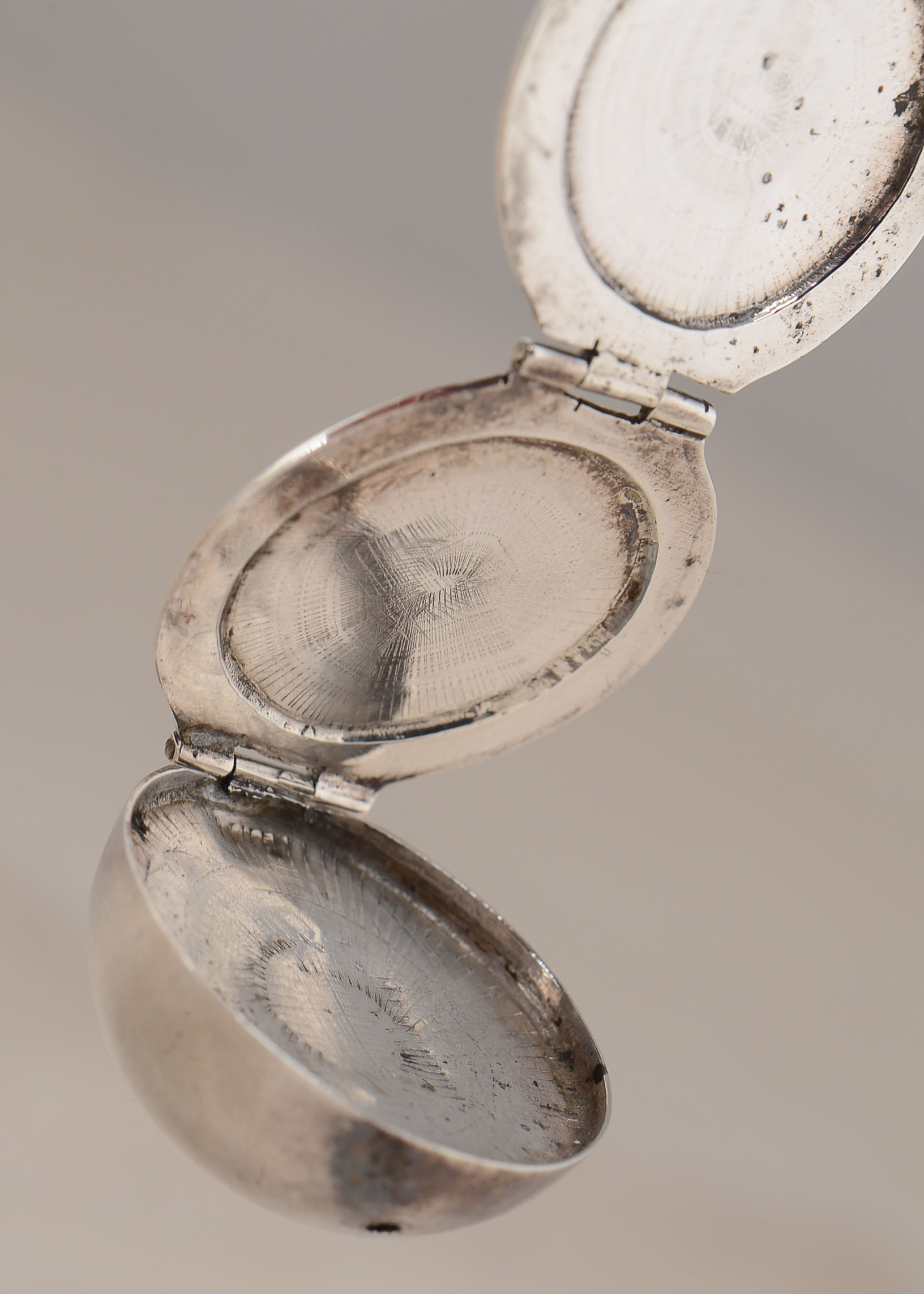 Mexican Sterling Six Photo Orb Locket