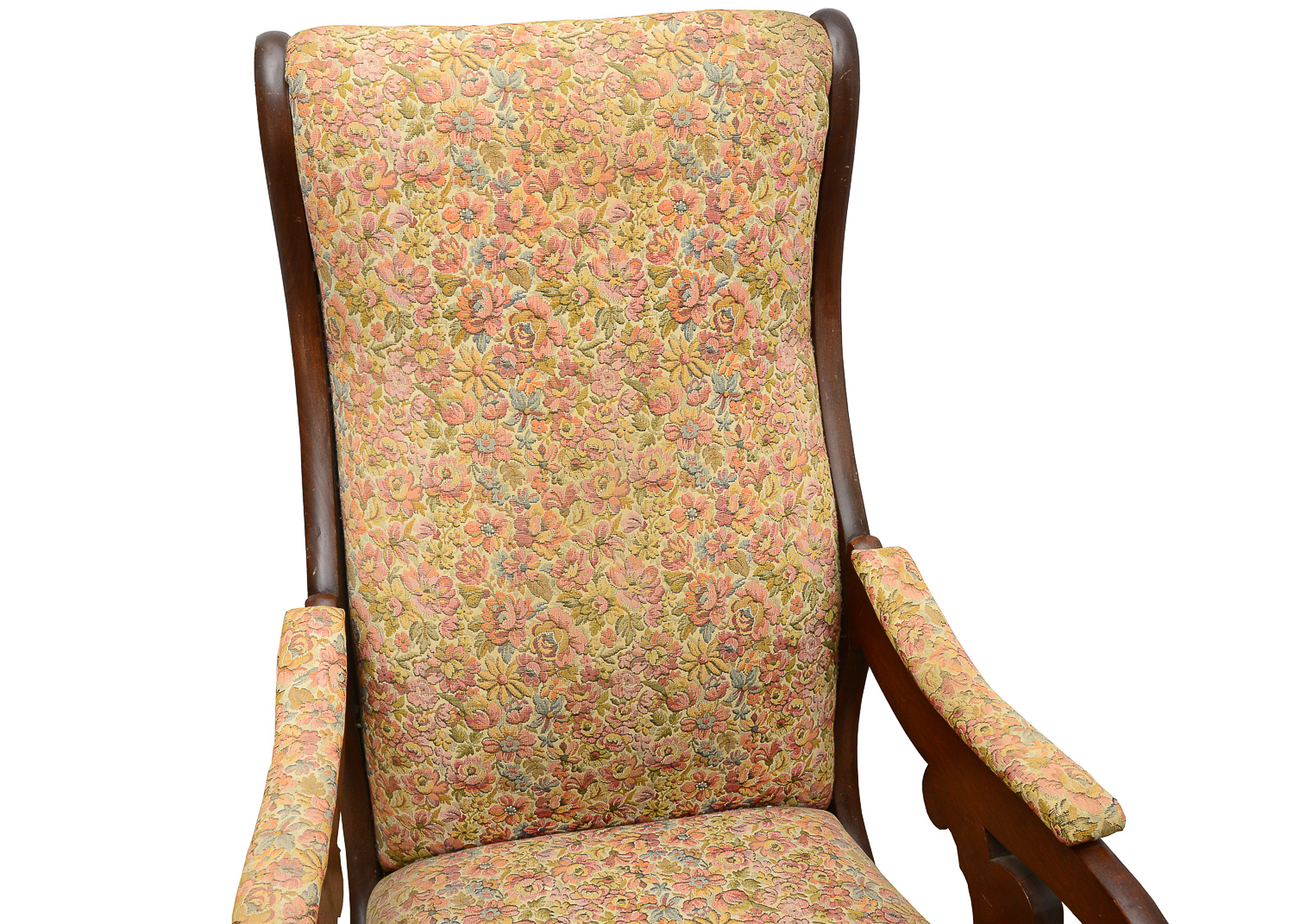 Vintage Upholstered Rocking Chair