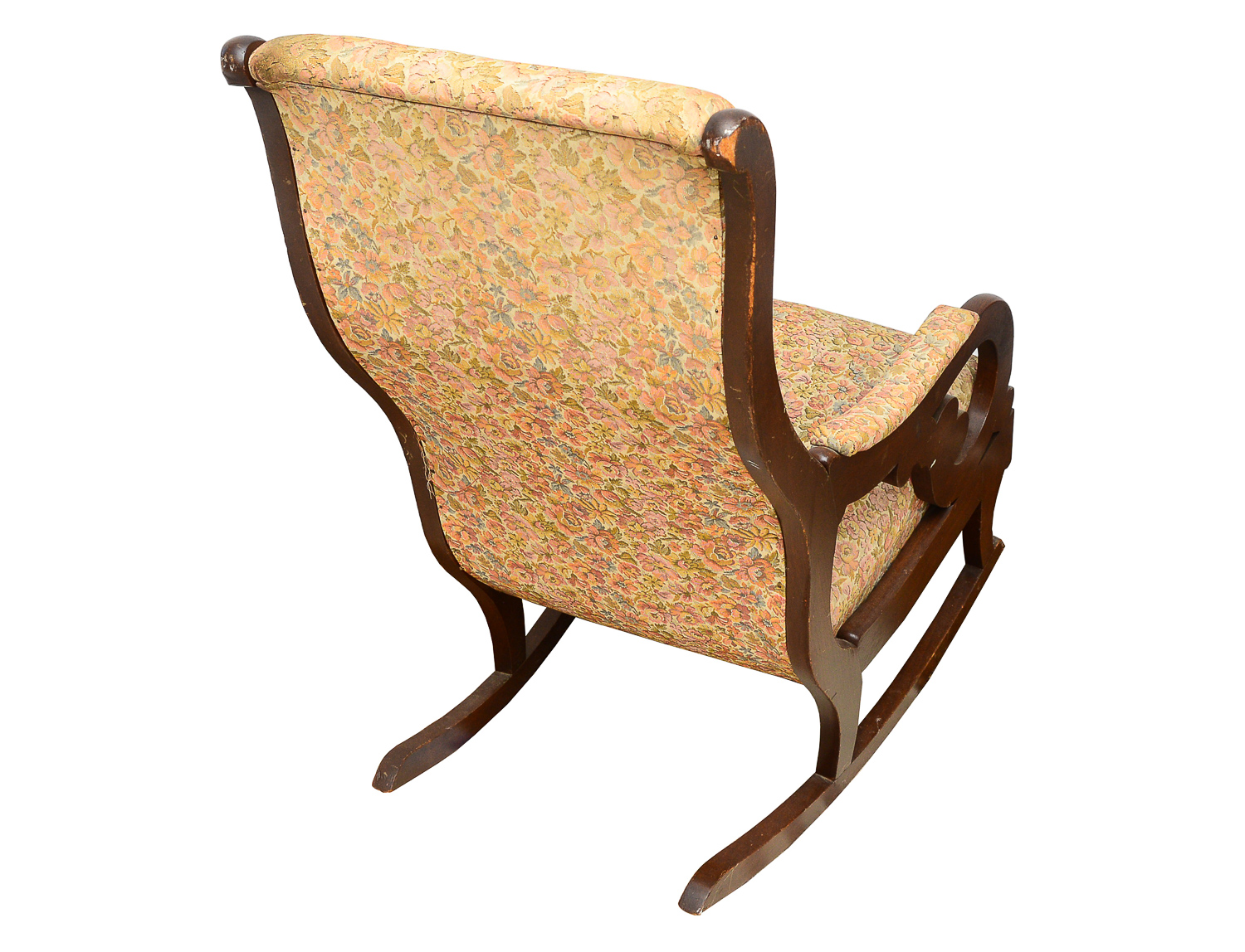 Vintage Upholstered Rocking Chair