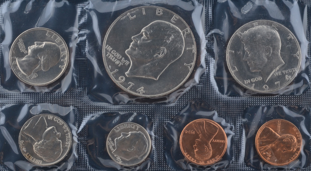 1974 United States Uncirculated Denver and Philadelphia Mint Set
