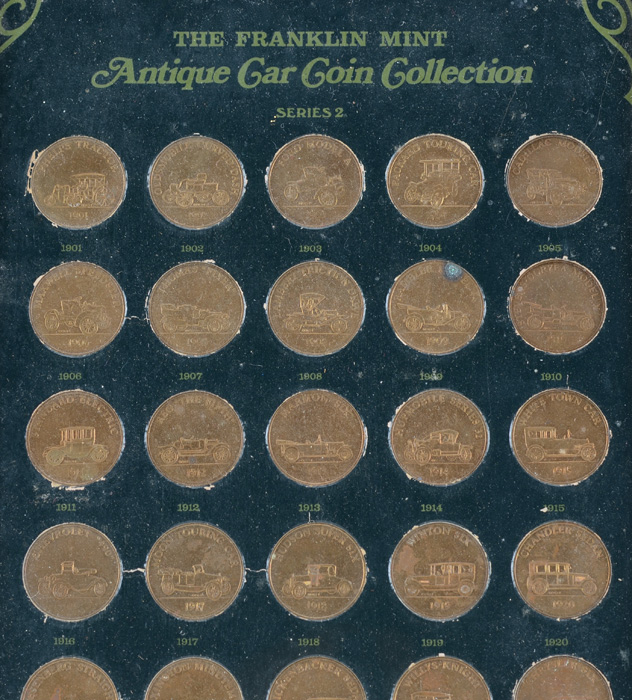 Franklin Mint Antique Car Coin Collection