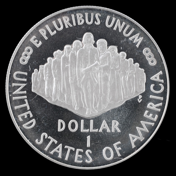 1987 S US Constitution Silver One Dollar Commemorative