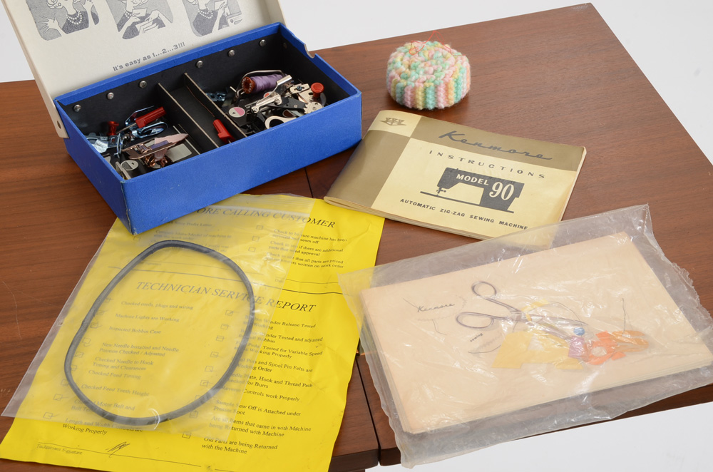 Vintage Kenmore Sewing Machine and Table