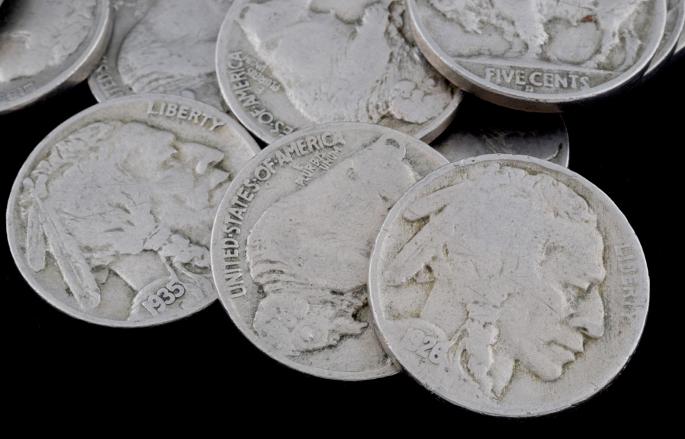 Group of (40) Buffalo Nickels