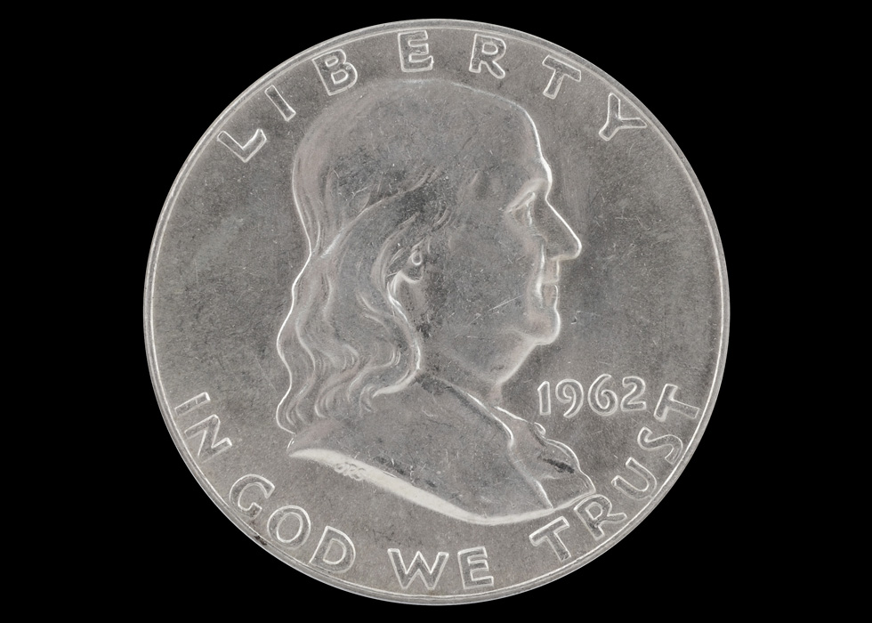 1962 D Franklin Silver Half Dollar ICG MS62