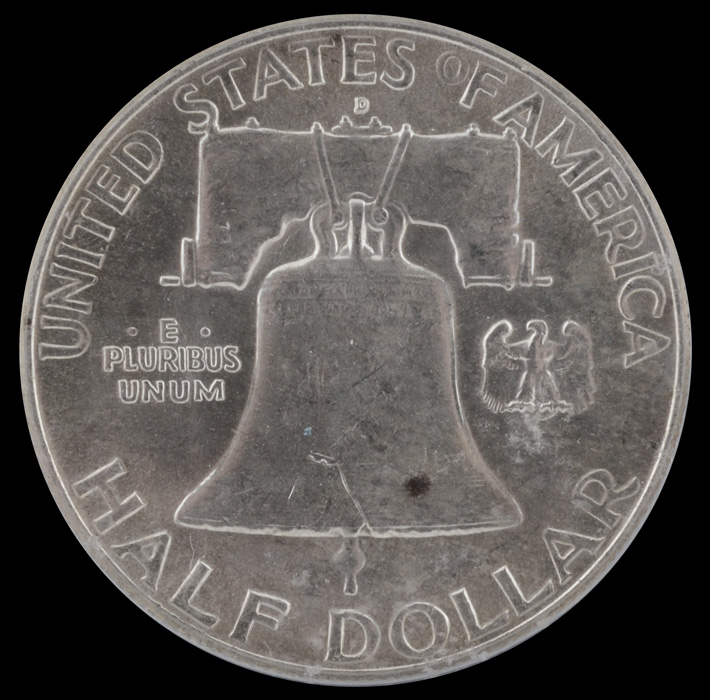 1962 D Franklin Silver Half Dollar ICG MS62