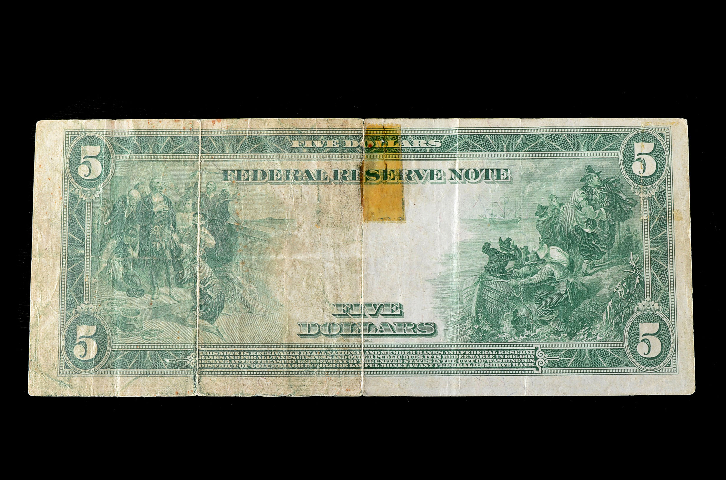 Series of 1914 Blue Seal Five Dollar Federal Reserve Note