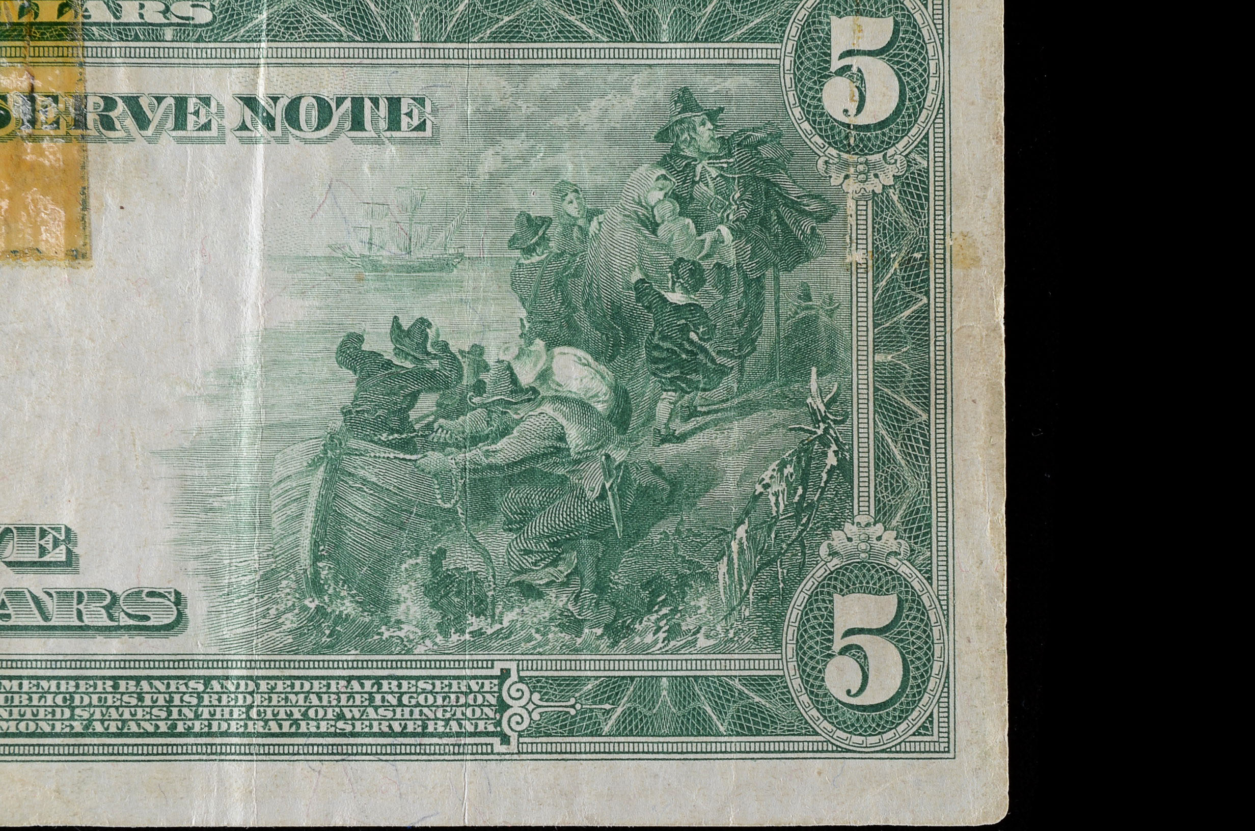 Series of 1914 Blue Seal Five Dollar Federal Reserve Note
