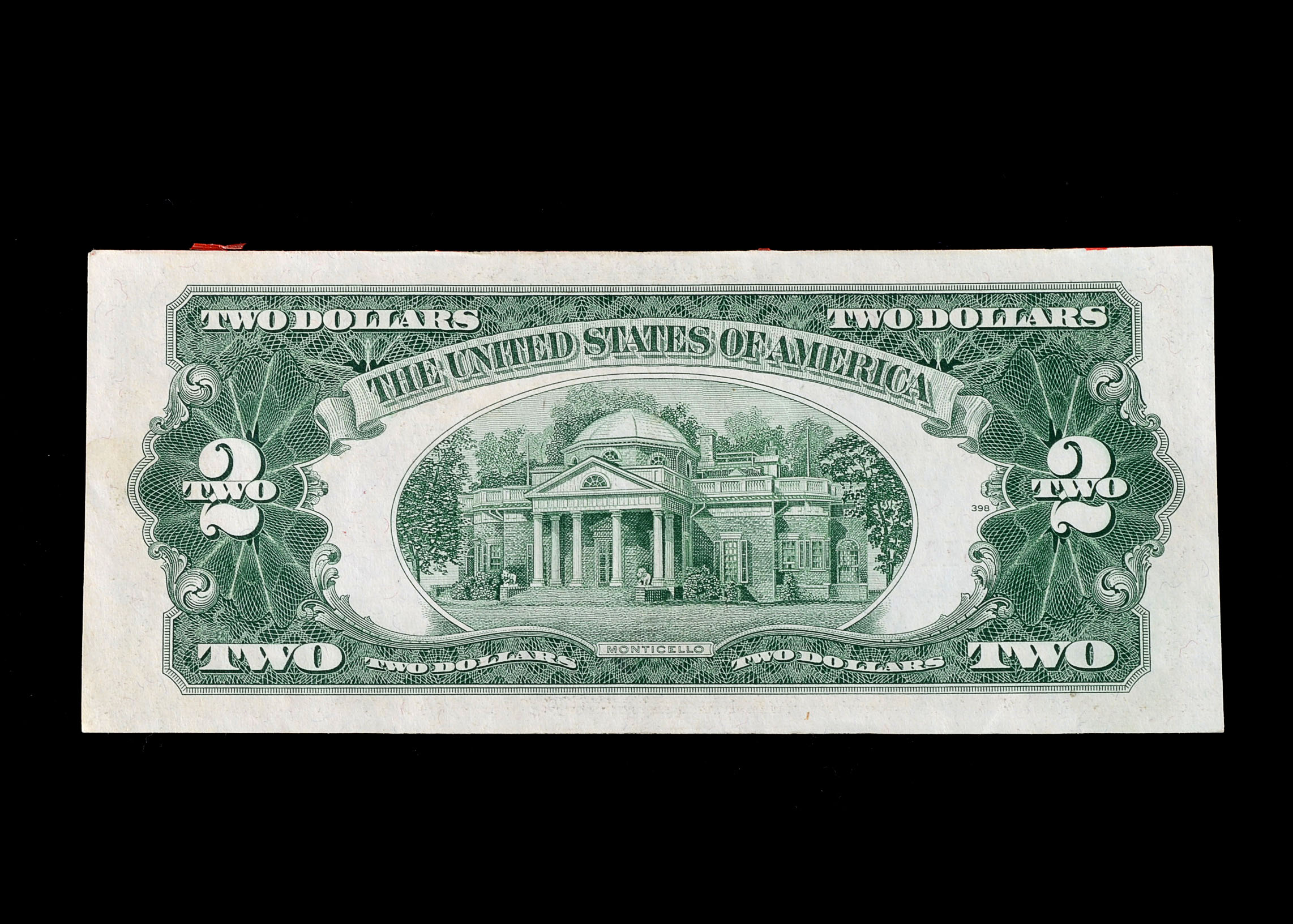 Three Various Two Dollar Bills