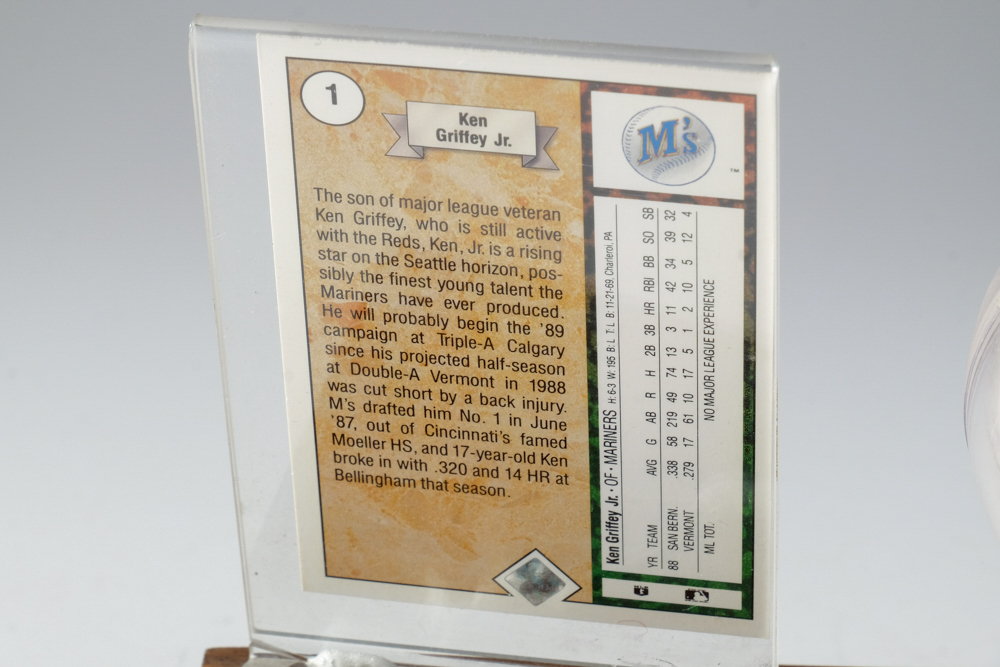 Ken Griffey, Jr. Autographed Ball and Card