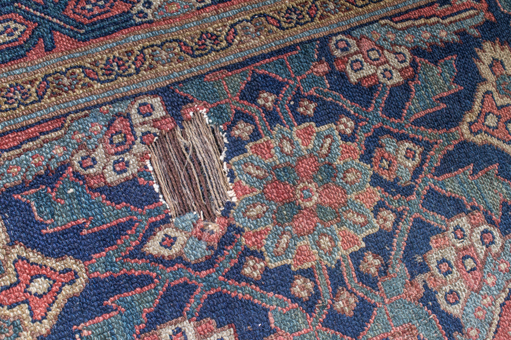 Antique Persian Flat Pile Carpet