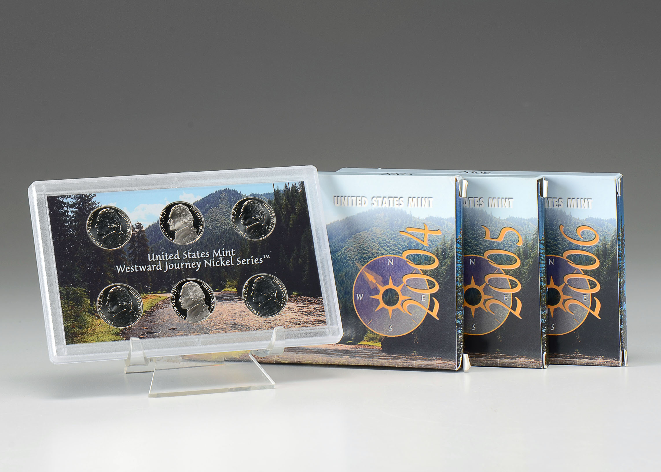 Group of 3 Westward Journey Nickels Series Coin Sets