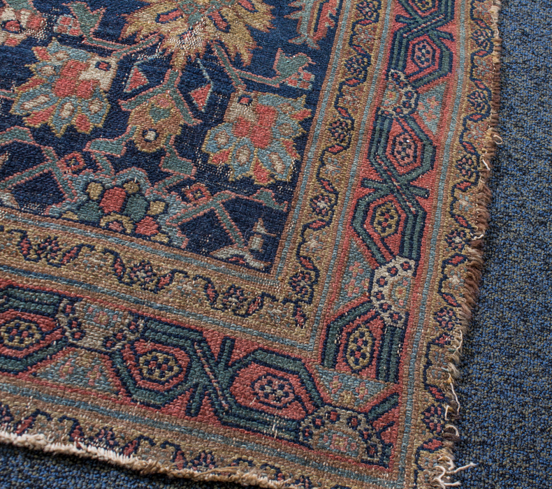 Antique Persian Flat Pile Carpet