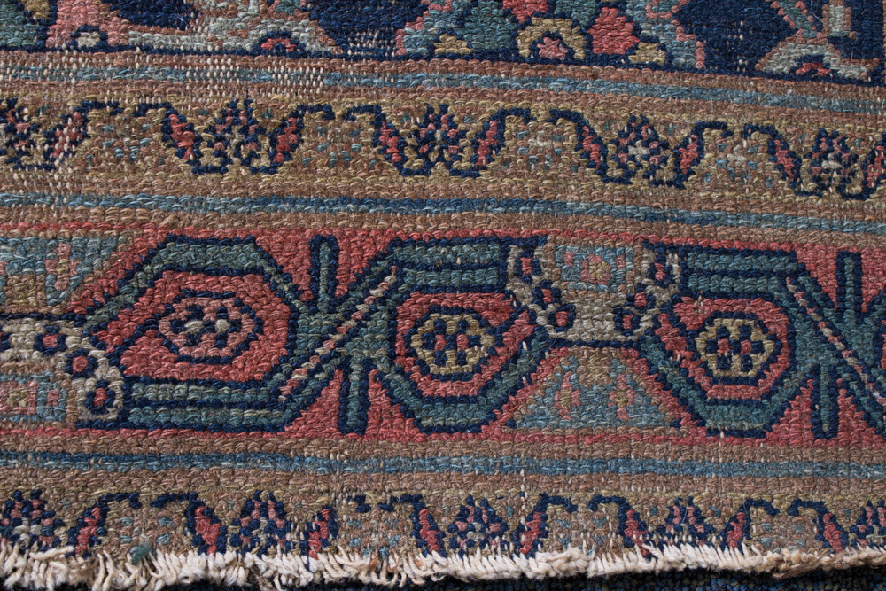 Antique Persian Flat Pile Carpet