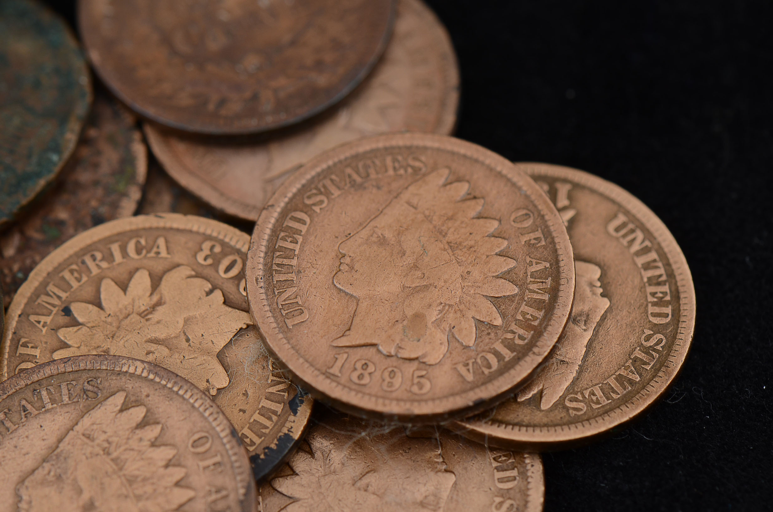 Group of (43) Unsearched Indian Head Pennies