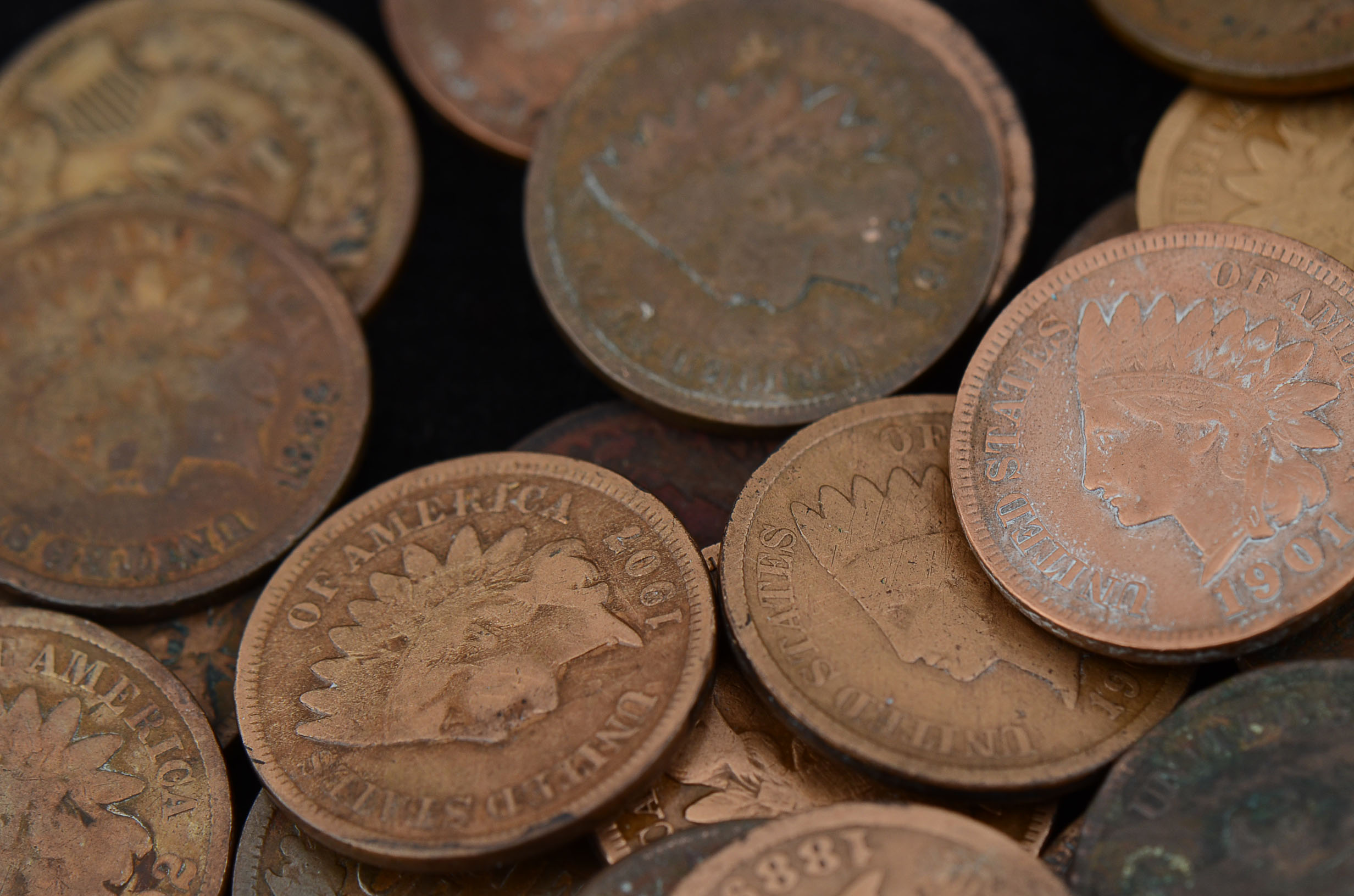 Group of (43) Unsearched Indian Head Pennies