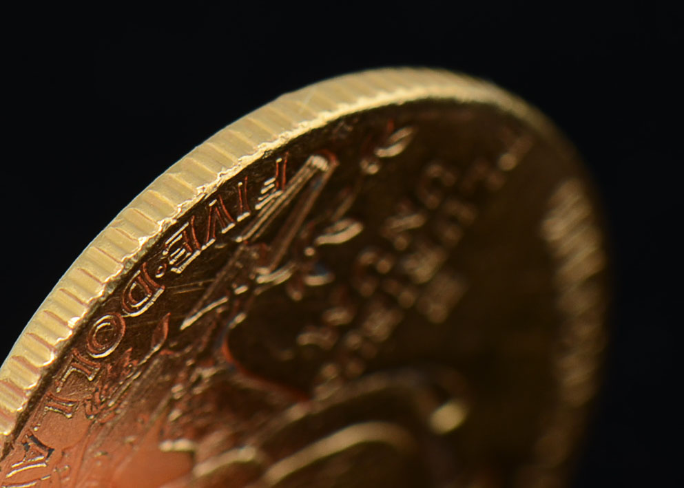 1909 D Indian Head Five Dollar Gold Coin