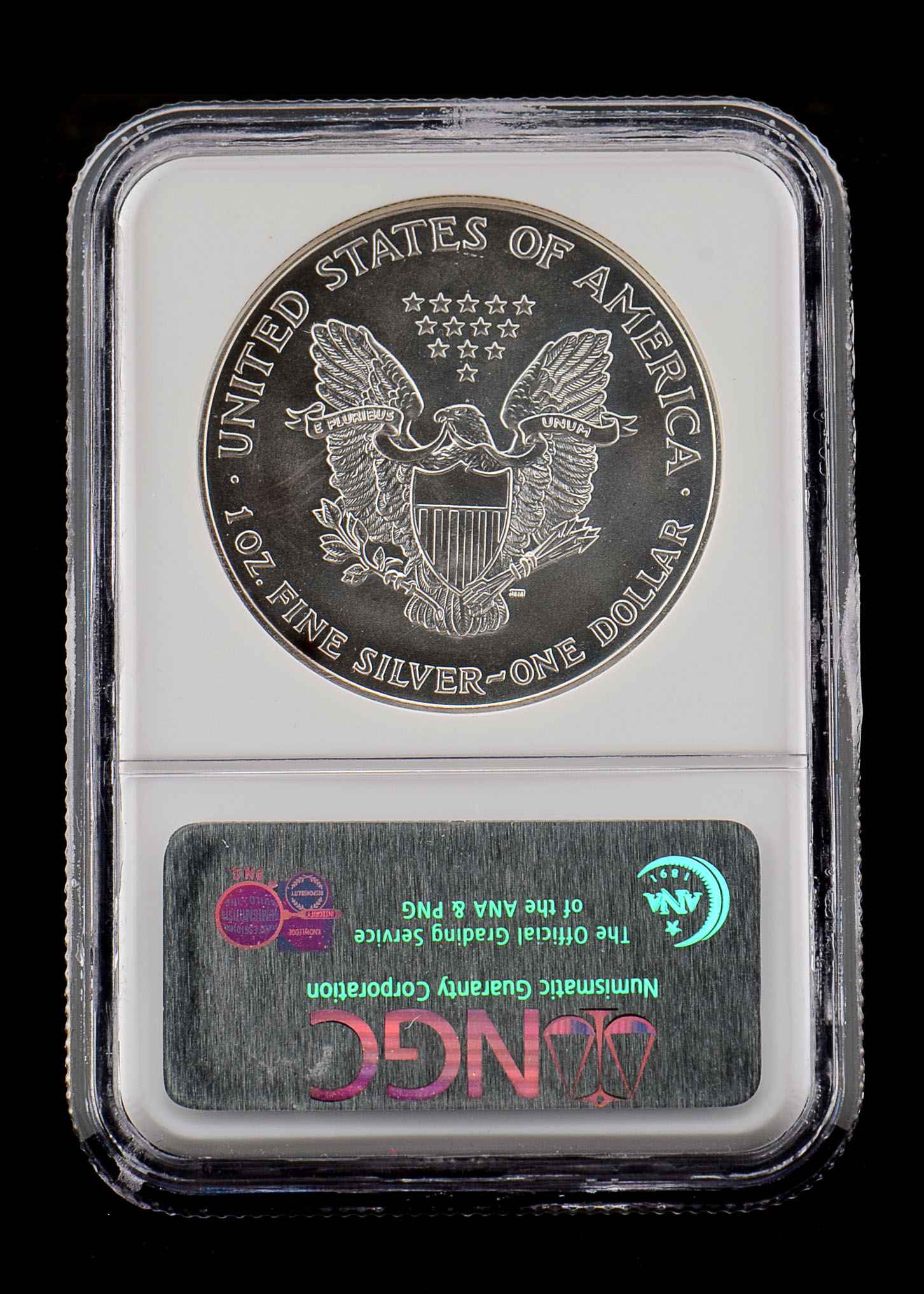 2000 One Dollar U.S. Silver Eagle NGC MS69