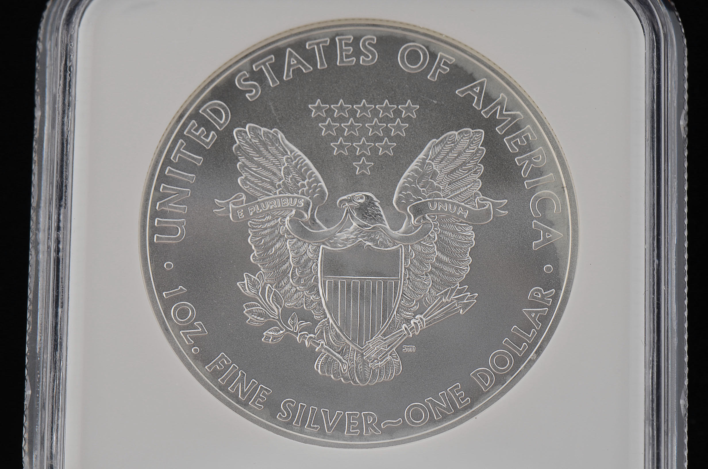 2008 One Dollar U.S. Silver Eagle NGC MS70