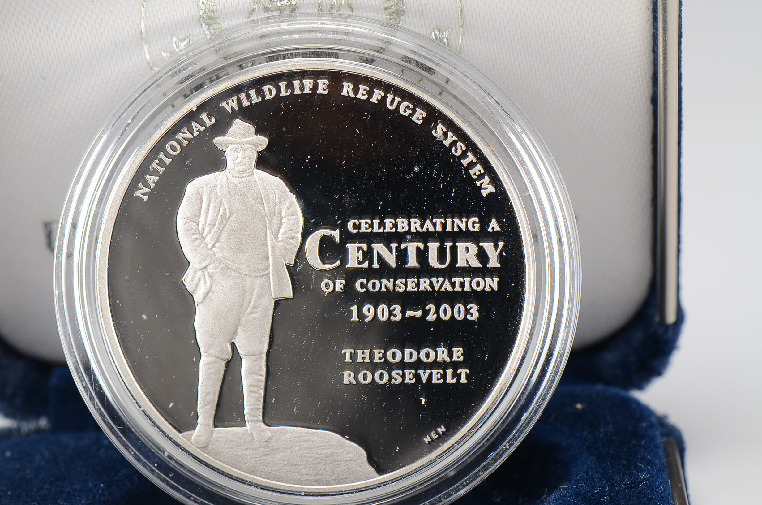 U.S. Mint 2003 Wildlife Refuge Centennial Duck Silver Coin